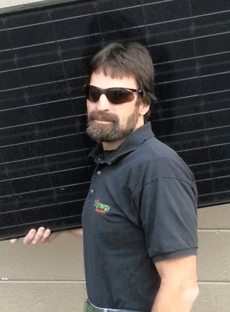 Photo of Brightergy solar installer Mark Cocks. 